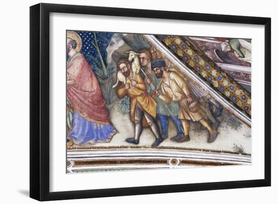 Pastors, Detail from Fresco Cycle Stories of Virgin-Ottaviano Nelli-Framed Giclee Print