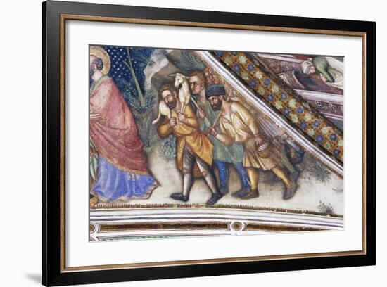 Pastors, Detail from Fresco Cycle Stories of Virgin-Ottaviano Nelli-Framed Giclee Print