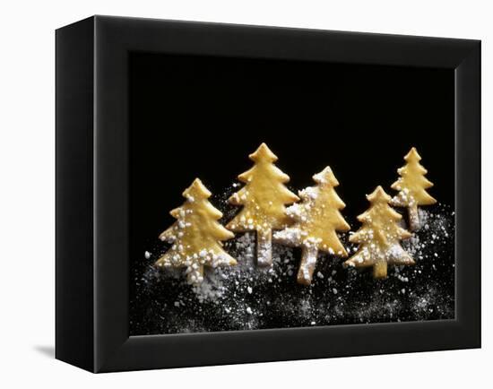 Pastry Christmas Trees with Pearl Sugar-null-Framed Premier Image Canvas
