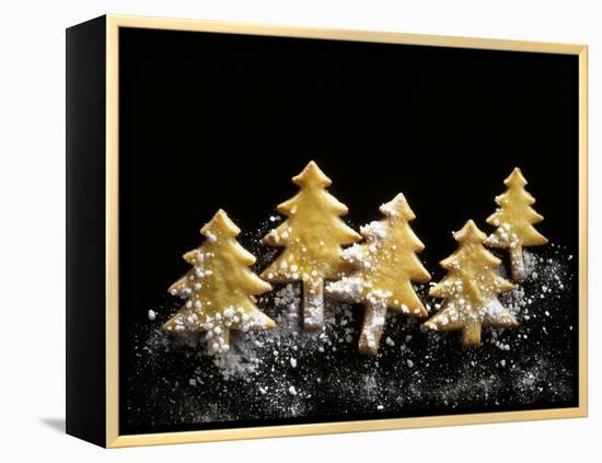 Pastry Christmas Trees with Pearl Sugar-null-Framed Premier Image Canvas