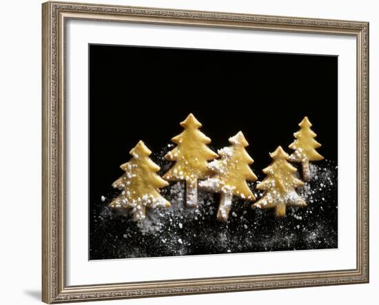 Pastry Christmas Trees with Pearl Sugar-null-Framed Photographic Print