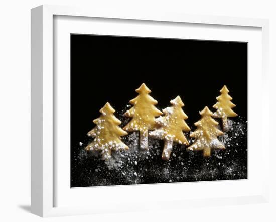 Pastry Christmas Trees with Pearl Sugar-null-Framed Photographic Print