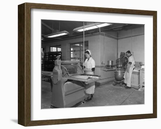 Pastry Making for Meat Pies, Rawmarsh, South Yorkshire, 1955-Michael Walters-Framed Photographic Print