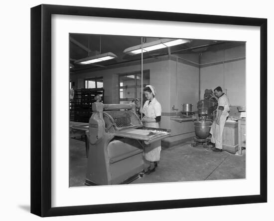 Pastry Making for Meat Pies, Rawmarsh, South Yorkshire, 1955-Michael Walters-Framed Photographic Print