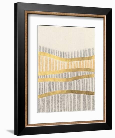 Pasture Bales II-Vanna Lam-Framed Art Print