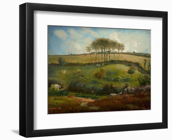 Pasture Near Cherbourg (Normandy), 1871-2-Jean-Francois Millet-Framed Giclee Print