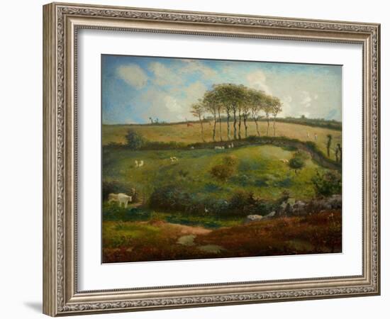 Pasture Near Cherbourg (Normandy), 1871-2-Jean-Francois Millet-Framed Giclee Print