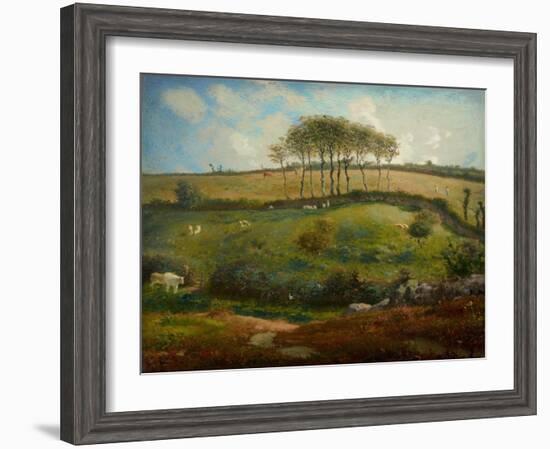 Pasture Near Cherbourg (Normandy), 1871-2-Jean-Francois Millet-Framed Giclee Print