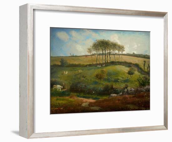 Pasture Near Cherbourg (Normandy), 1871-2-Jean-Francois Millet-Framed Giclee Print