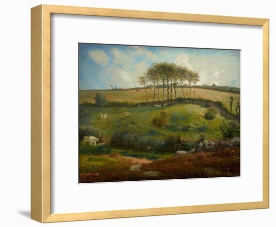 Pasture Near Cherbourg (Normandy), 1871-2-Jean-Francois Millet-Framed Giclee Print