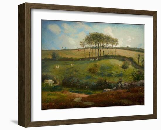 Pasture Near Cherbourg (Normandy), 1871-2-Jean-Francois Millet-Framed Giclee Print