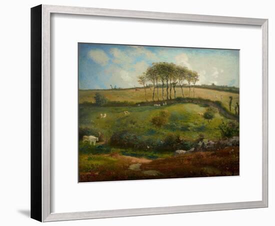 Pasture Near Cherbourg (Normandy), 1871-2-Jean-Francois Millet-Framed Giclee Print