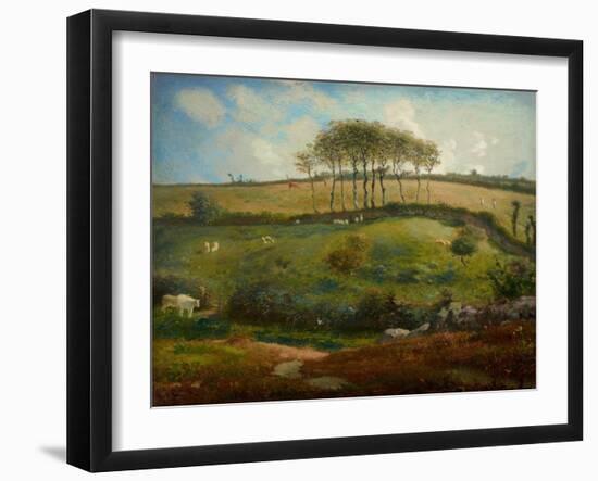 Pasture Near Cherbourg (Normandy), 1871-2-Jean-Francois Millet-Framed Giclee Print