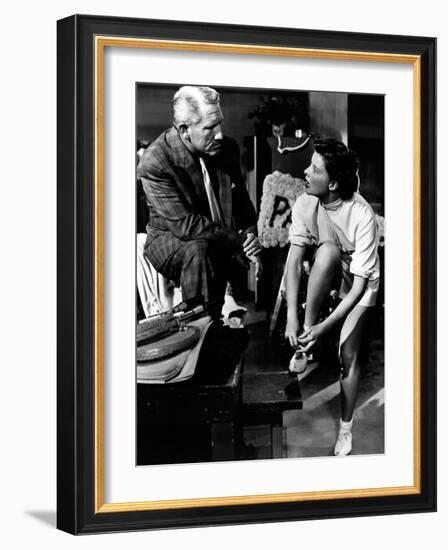 Pat And Mike, Spencer Tracy, Katharine Hepburn, 1952-null-Framed Photo