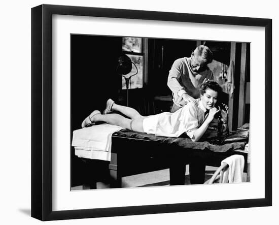 Pat And Mike, Spencer Tracy, Katharine Hepburn, 1952-null-Framed Photo