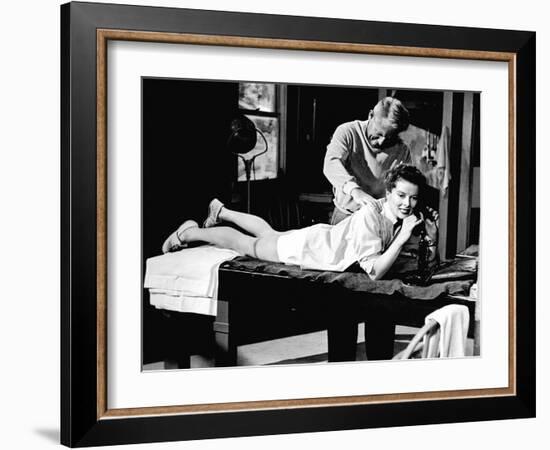 Pat And Mike, Spencer Tracy, Katharine Hepburn, 1952-null-Framed Photo