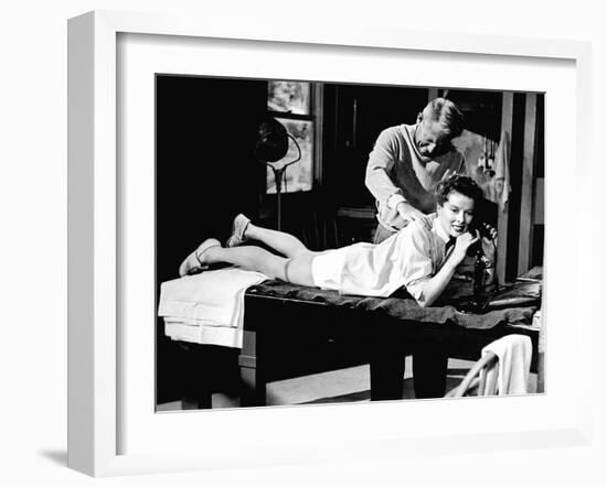 Pat And Mike, Spencer Tracy, Katharine Hepburn, 1952-null-Framed Photo