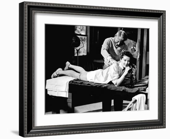 Pat And Mike, Spencer Tracy, Katharine Hepburn, 1952-null-Framed Photo