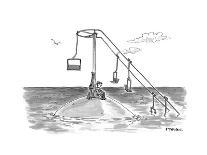 Climate change ski lift. - Cartoon-Pat Byrnes-Framed Premium Giclee Print