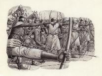 Longbowmen at the Battle of Falkirk-Pat Nicolle-Giclee Print