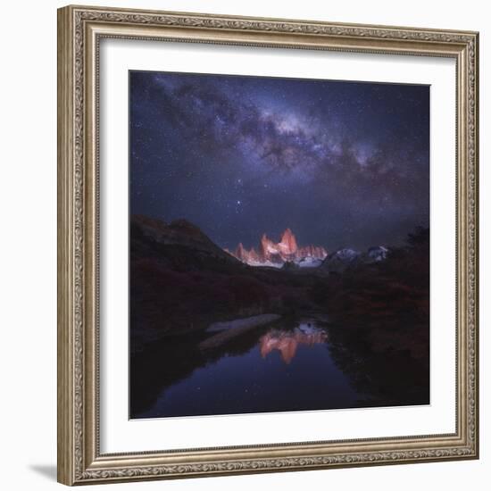 Patagonia Autumn Night-Yan Zhang-Framed Photographic Print