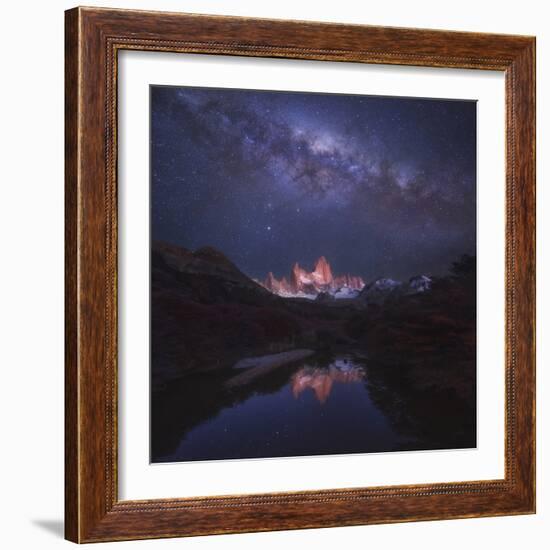 Patagonia Autumn Night-Yan Zhang-Framed Photographic Print