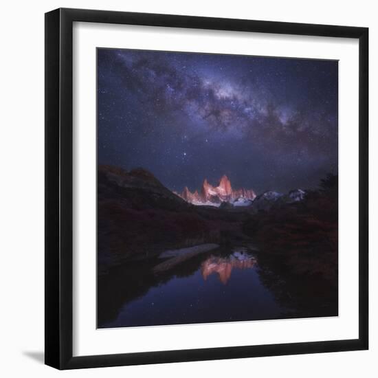 Patagonia Autumn Night-Yan Zhang-Framed Photographic Print