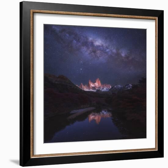 Patagonia Autumn Night-Yan Zhang-Framed Photographic Print