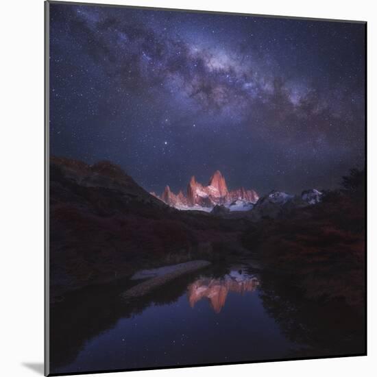 Patagonia Autumn Night-Yan Zhang-Mounted Photographic Print