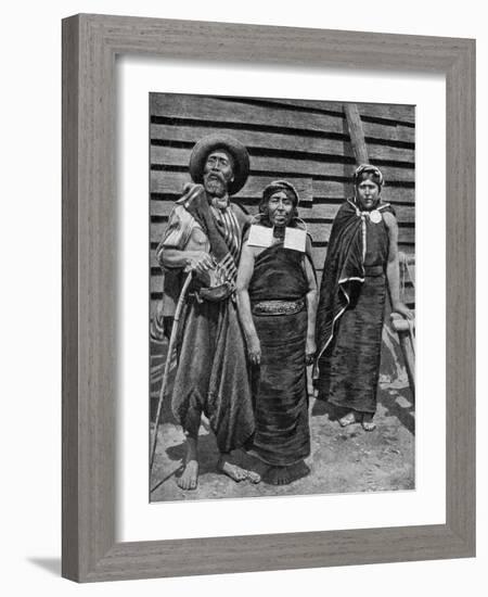 Patagonian Indians, Argentina, 1922-null-Framed Giclee Print