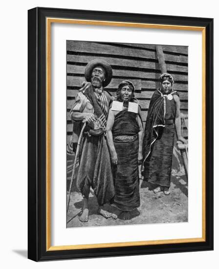 Patagonian Indians, Argentina, 1922-null-Framed Giclee Print