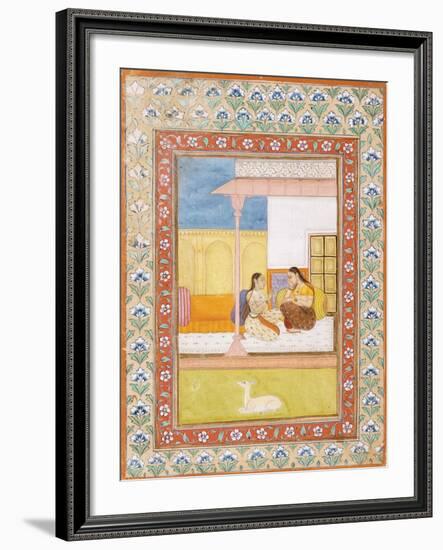 Patamanjari Ragini, the Fourth Wife of Bhairava Raga-null-Framed Art Print