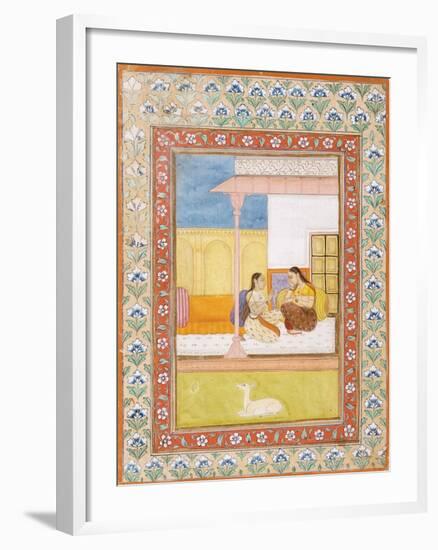 Patamanjari Ragini, the Fourth Wife of Bhairava Raga-null-Framed Art Print