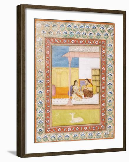 Patamanjari Ragini, the Fourth Wife of Bhairava Raga-null-Framed Art Print