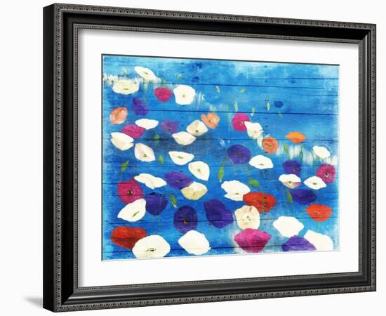 Patch Of Colors-Jace Grey-Framed Art Print