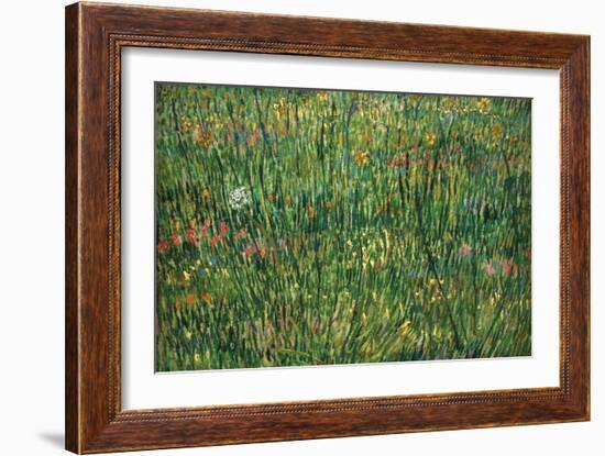 Patch of Grass-Vincent van Gogh-Framed Art Print