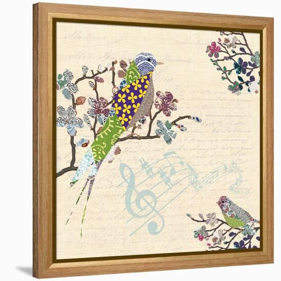 Patch Work Birds I-Piper Ballantyne-Framed Stretched Canvas