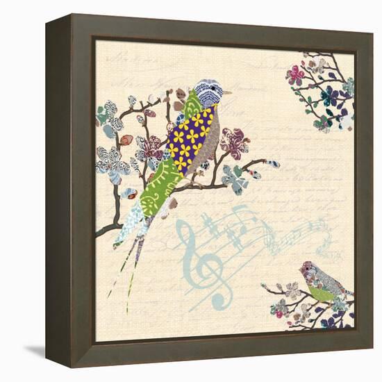 Patch Work Birds I-Piper Ballantyne-Framed Stretched Canvas