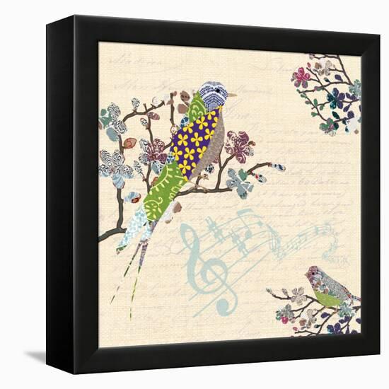 Patch Work Birds I-Piper Ballantyne-Framed Stretched Canvas