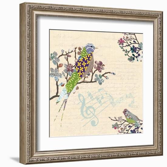 Patch Work Birds I-Piper Ballantyne-Framed Art Print