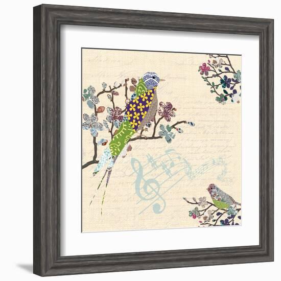 Patch Work Birds I-Piper Ballantyne-Framed Art Print