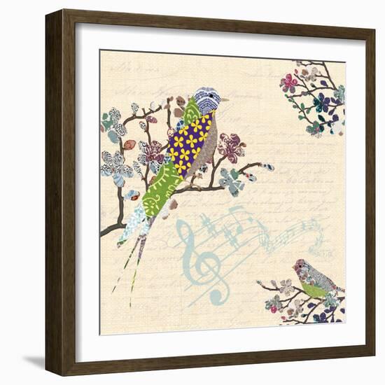 Patch Work Birds I-Piper Ballantyne-Framed Art Print