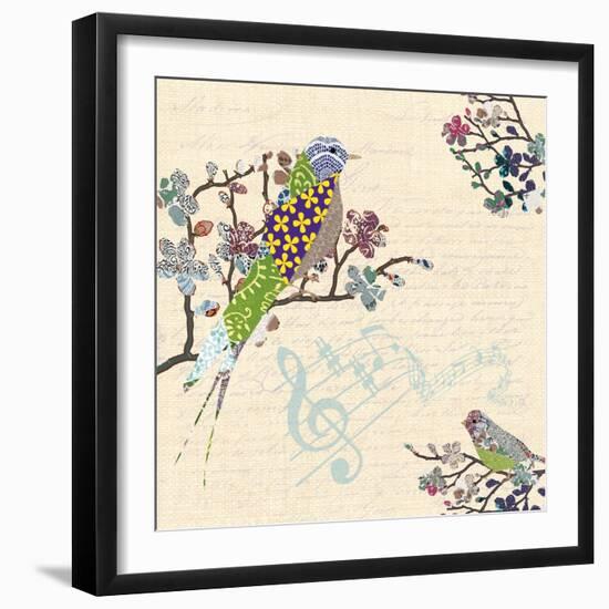 Patch Work Birds I-Piper Ballantyne-Framed Art Print