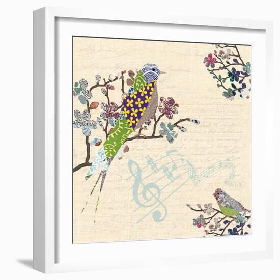 Patch Work Birds I-Piper Ballantyne-Framed Art Print