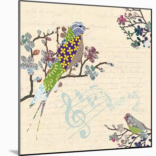 Patch Work Birds I-Piper Ballantyne-Mounted Art Print