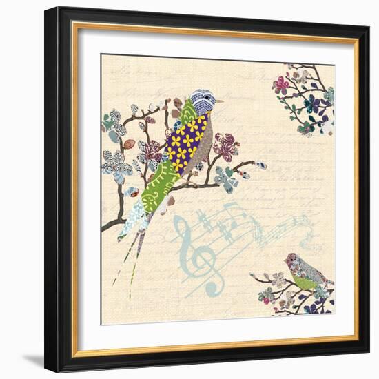 Patch Work Birds I-Piper Ballantyne-Framed Art Print