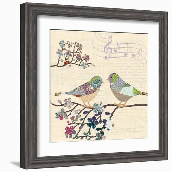 Patch Work Birds II-Piper Ballantyne-Framed Art Print