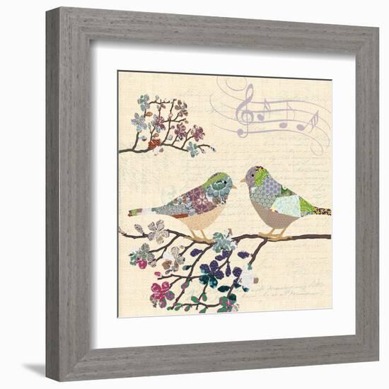 Patch Work Birds II-Piper Ballantyne-Framed Art Print