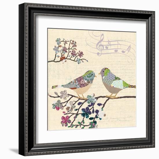 Patch Work Birds II-Piper Ballantyne-Framed Art Print