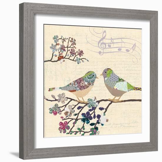 Patch Work Birds II-Piper Ballantyne-Framed Art Print